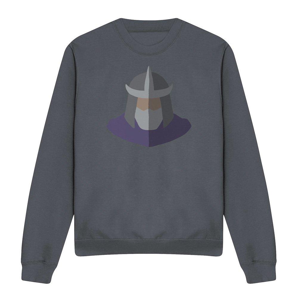 Charcoal - Teenage Mutant Ninja Turtles - Tmnt Shredder Face Sweatshirt Charcoal - 4