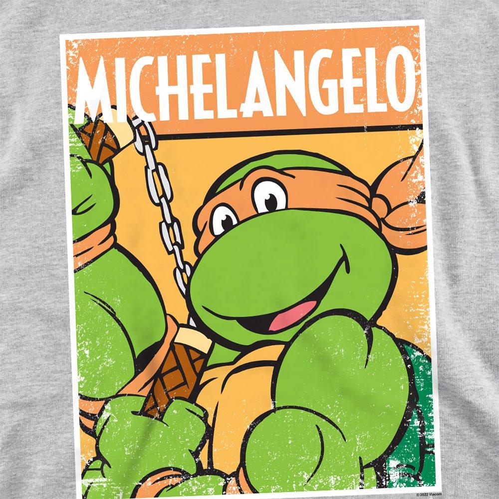 Light Grey - Teenage Mutant Ninja Turtles - Tmnt Tmnt Mikey Sweatshirt Athletic Heather - 2