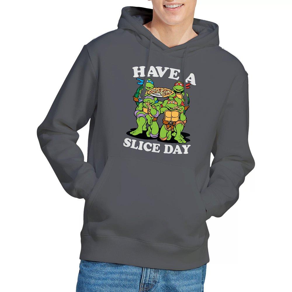 Charcoal - Teenage Mutant Ninja Turtles - Tmnt Have A Slice Day Hoodie Charcoal - 1