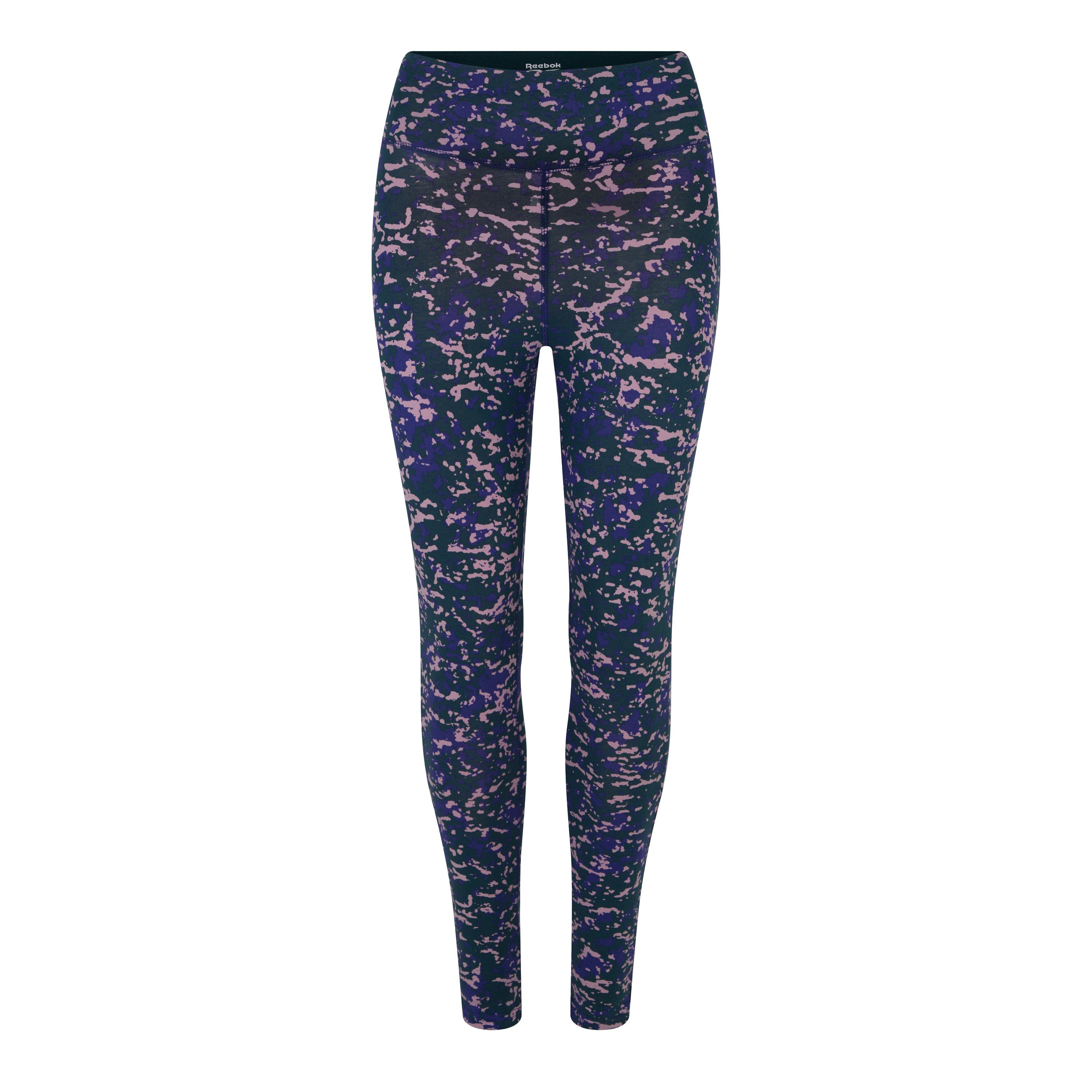 Reebok Women's Modern Safari Cotton Performance Gym Leggings - Forgrn - 4-6