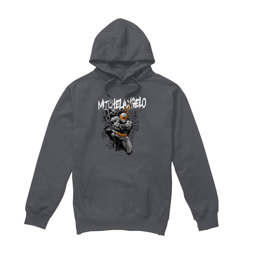 Charcoal - Teenage Mutant Ninja Turtles - Tmnt Tmnt Michelangelo Hoodie Charcoal - 4