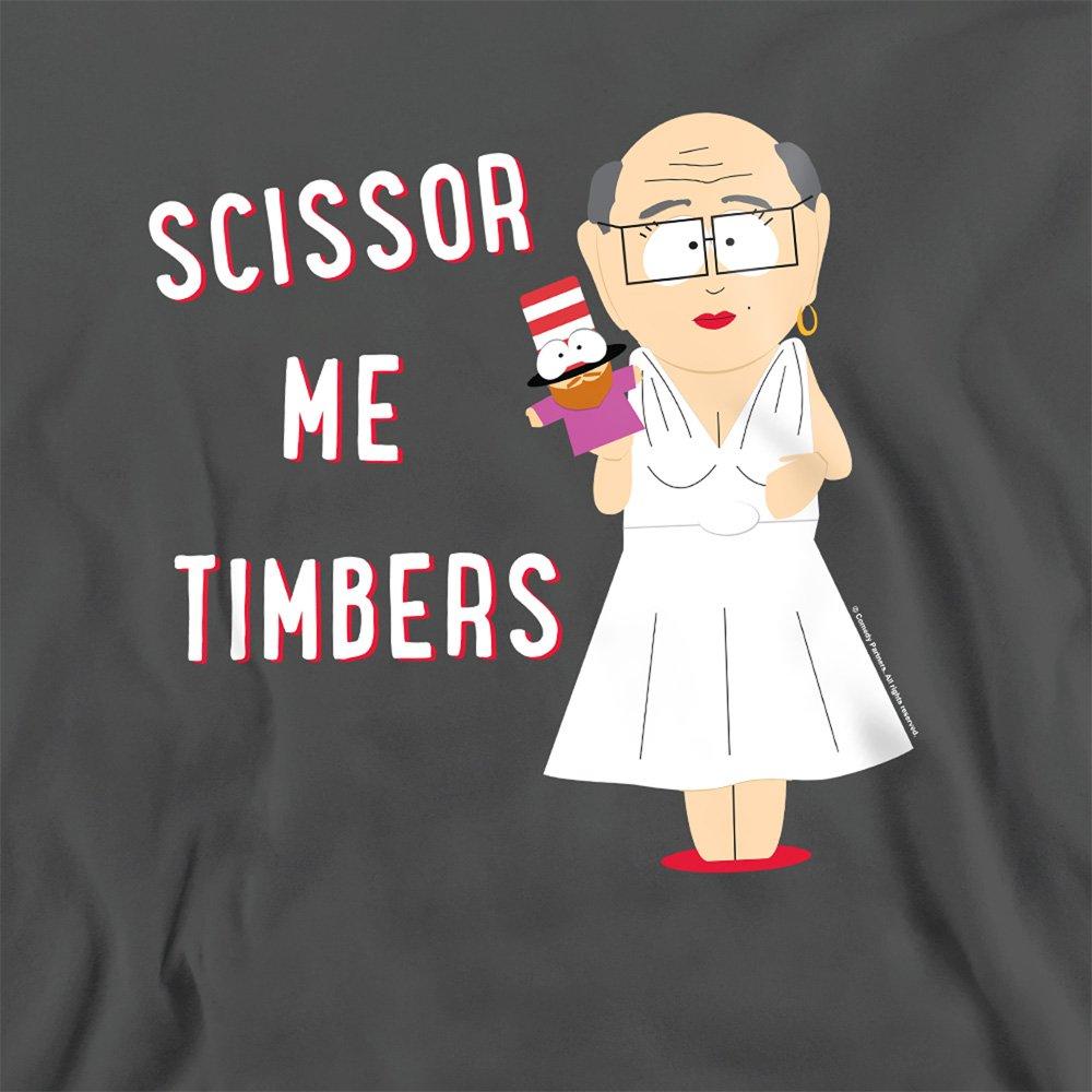 Charcoal - South Park - South Park Scissor Me Timbers Crew Sweatshirt Cha - 2
