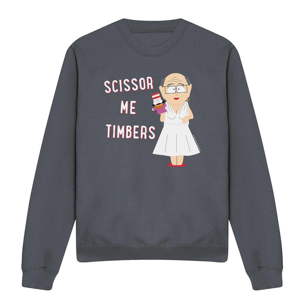 Charcoal - South Park - South Park Scissor Me Timbers Crew Sweatshirt Cha - 4