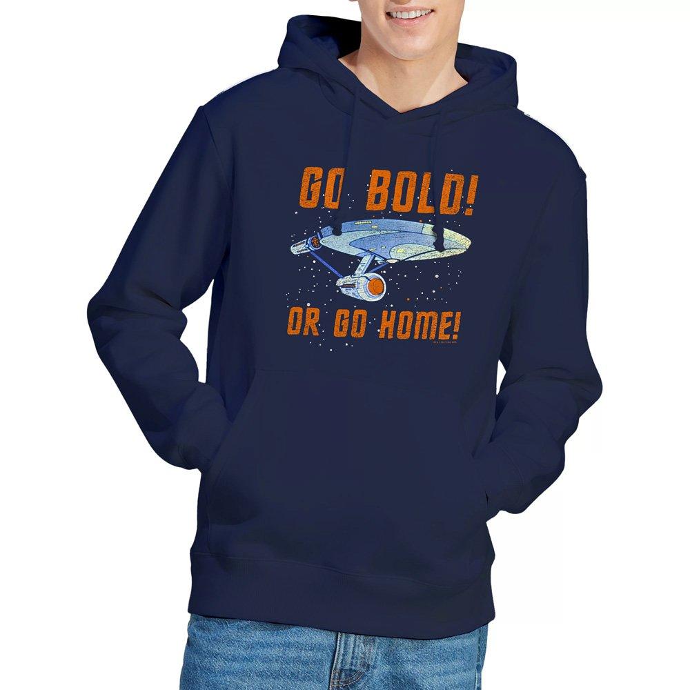 Navy - Star Trek - Star Trek Go Bold Unisex Hoodie Navy - 1