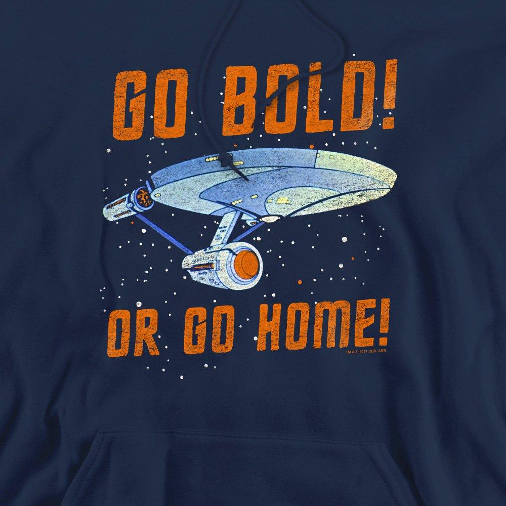 Navy - Star Trek - Star Trek Go Bold Unisex Hoodie Navy - 2