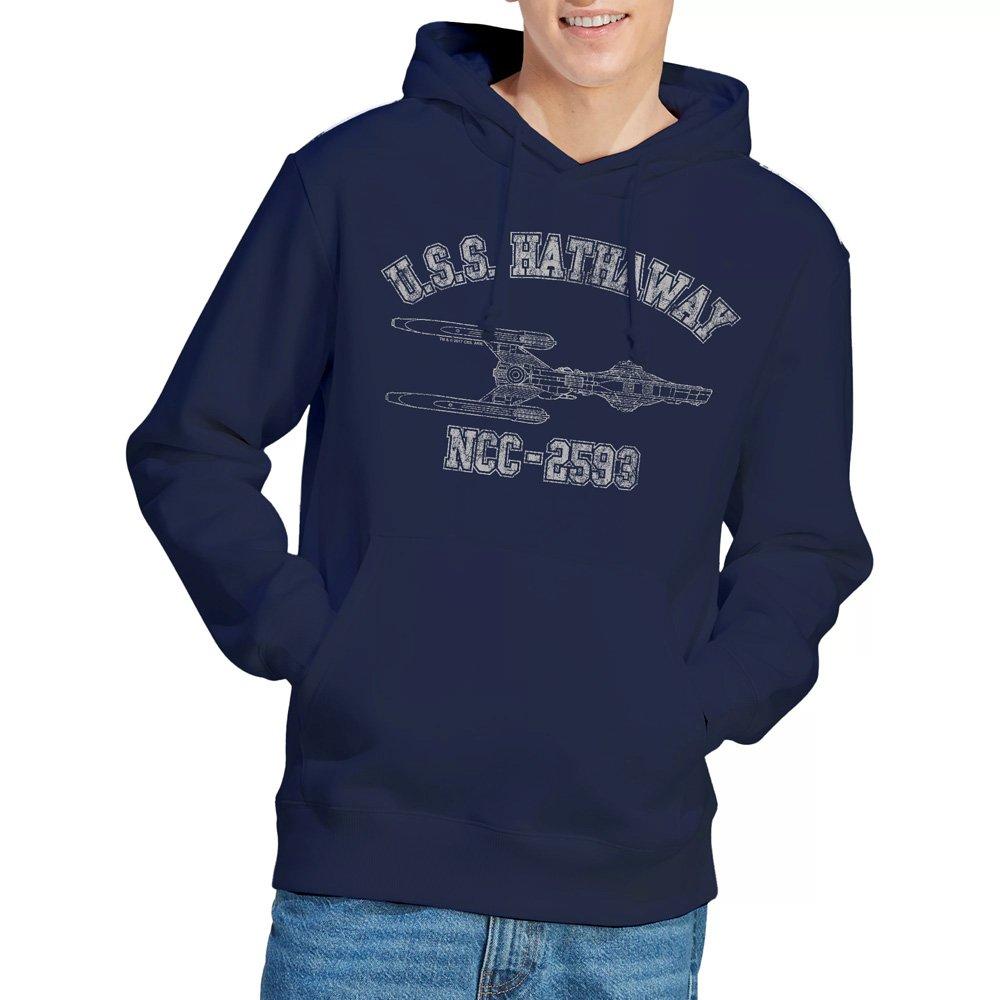 Navy - Star Trek - Star Trek Hathaway Athletic Unisex Hoodie Navy - 1