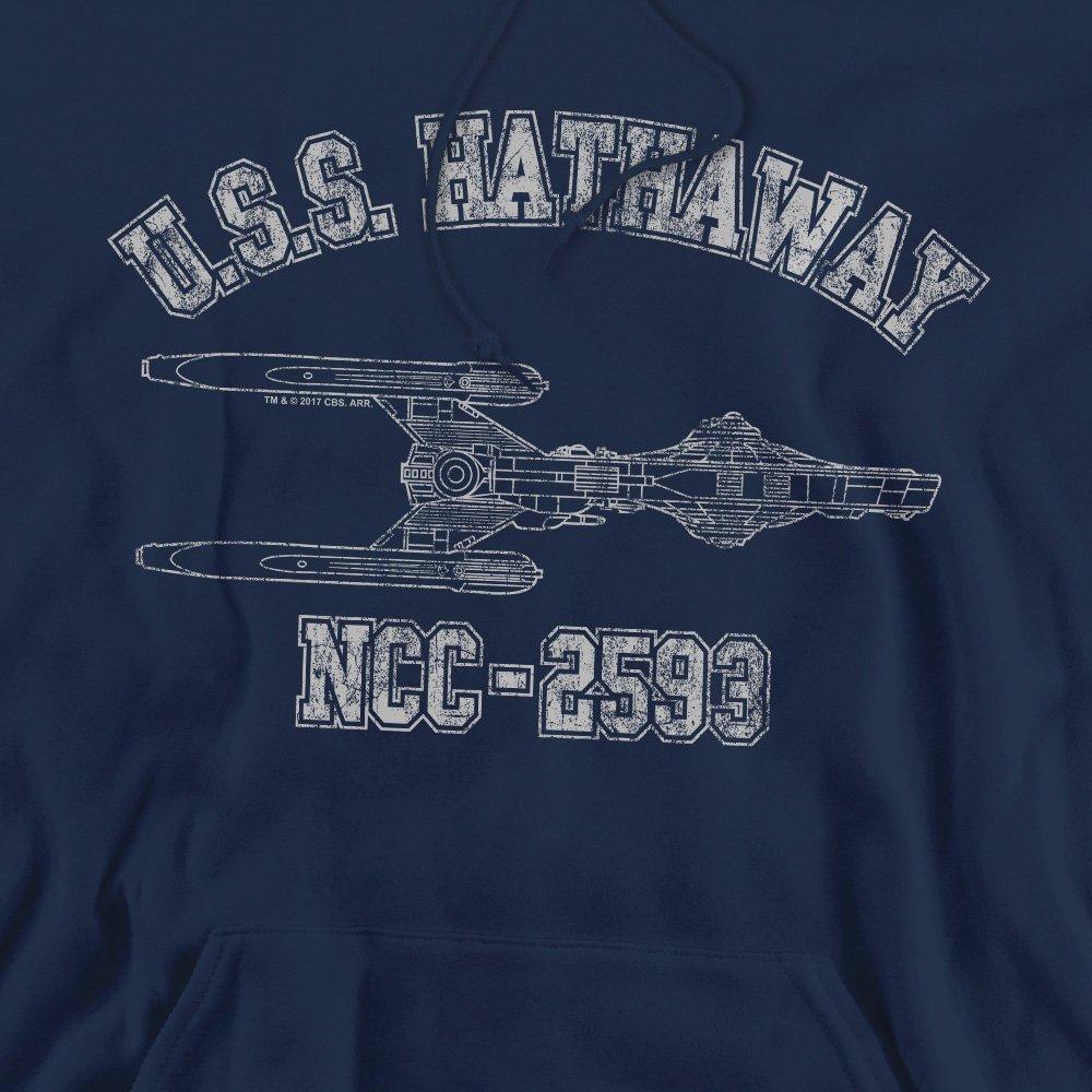 Navy - Star Trek - Star Trek Hathaway Athletic Unisex Hoodie Navy - 2