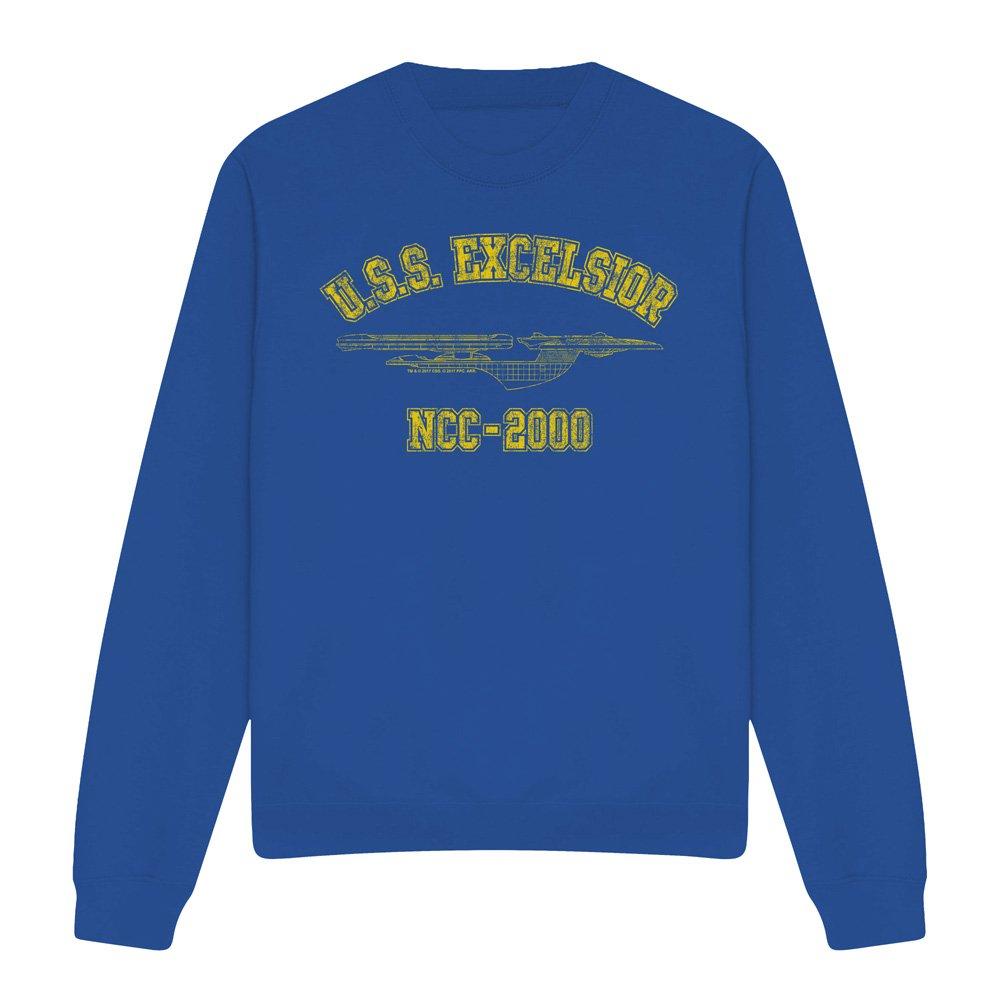 Royal - Star Trek - Star Trek Excelsior Athletic Crew Sweatshirt Roya - 4