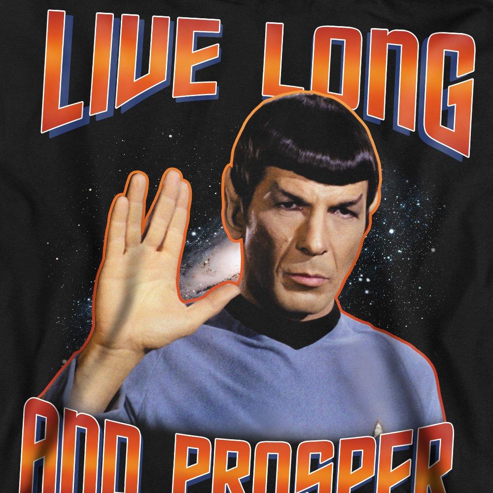 Black - Star Trek - St Original Live Long And Prosper Crew Sweatshirt - 2