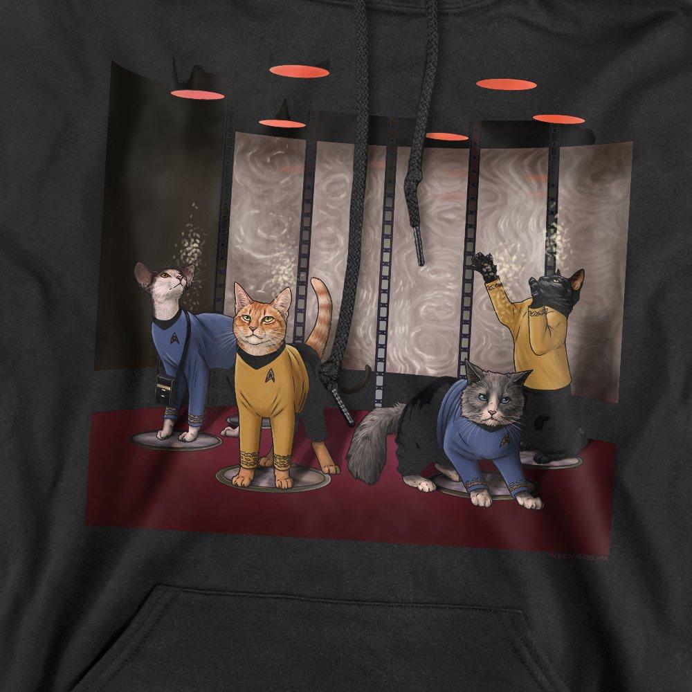 Black - Star Trek - Star Trek Beam Meow Up Hoodie Black - 2