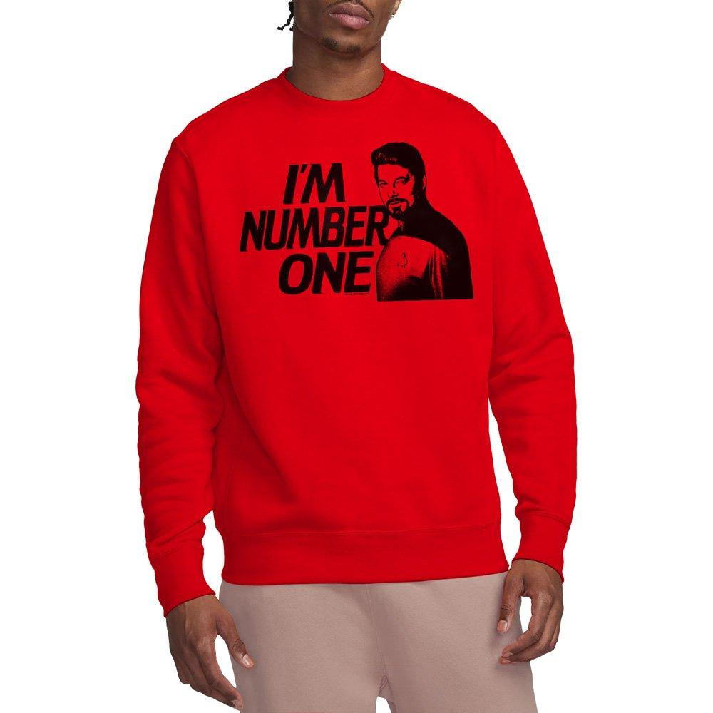 Red - Star Trek - Star Trek Im Number One Crew Sweatshirt Red - 1