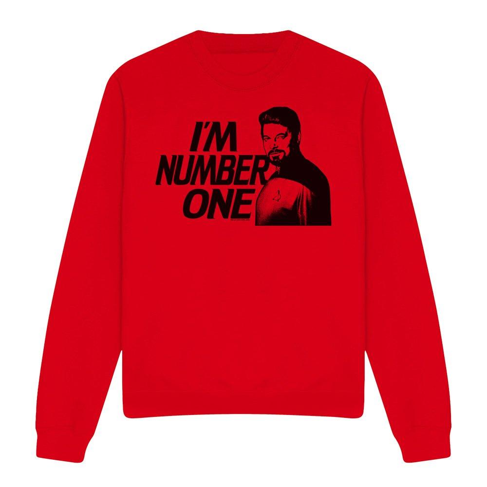Red - Star Trek - Star Trek Im Number One Crew Sweatshirt Red - 4