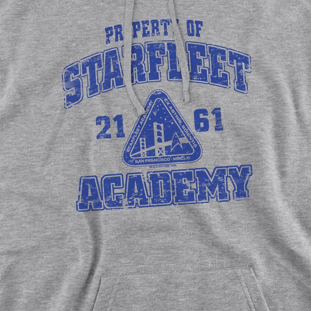 Grey - Star Trek - Star Trek Old School Hoodie Athletic Heather - 2