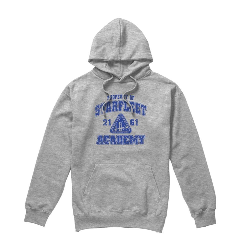 Grey - Star Trek - Star Trek Old School Hoodie Athletic Heather - 4
