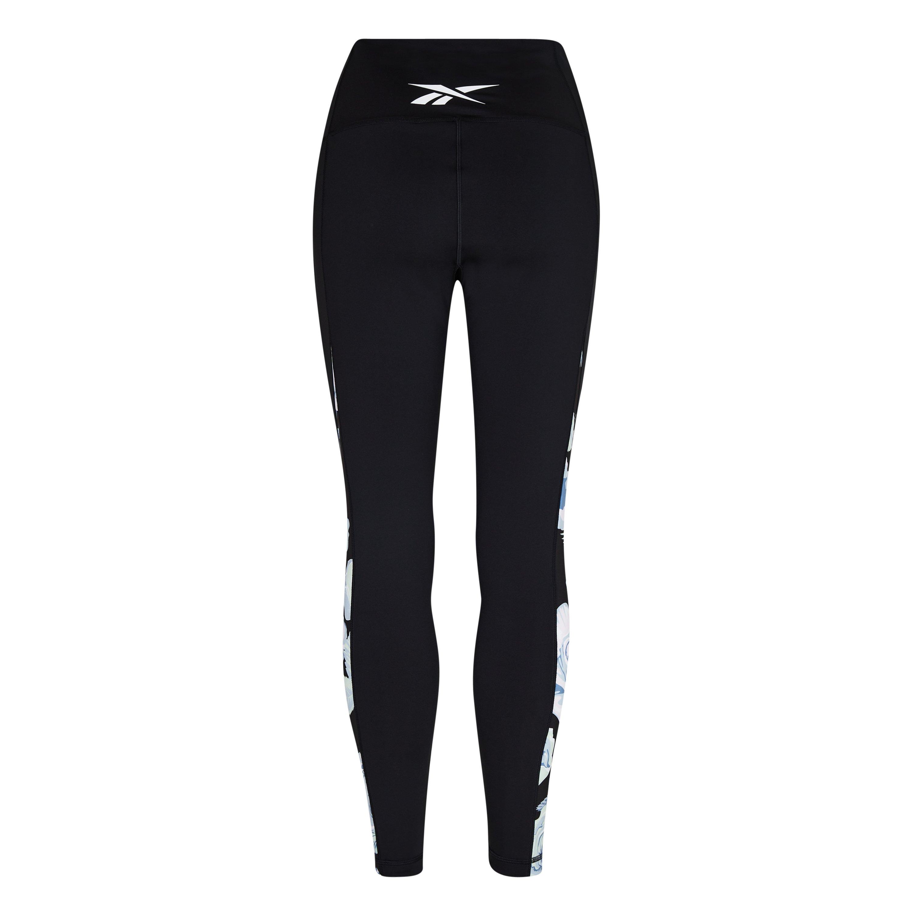 Zwart - Reebok - Yoga Floral Gym Legging - 2