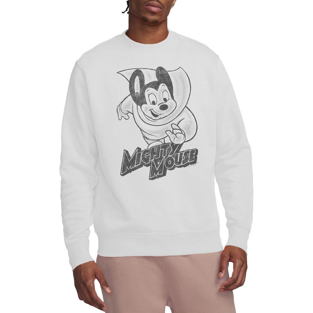 White - Other - Mighty Mouse Mighty Sketch Crew Sweatshirt White - 1
