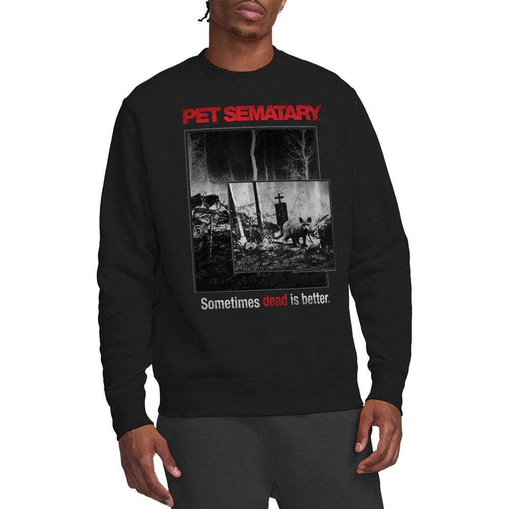 Black - Other - Pet Sematary Cat Poster Crew Sweatshirt Black - 1