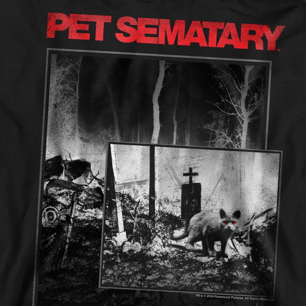 Black - Other - Pet Sematary Cat Poster Crew Sweatshirt Black - 2