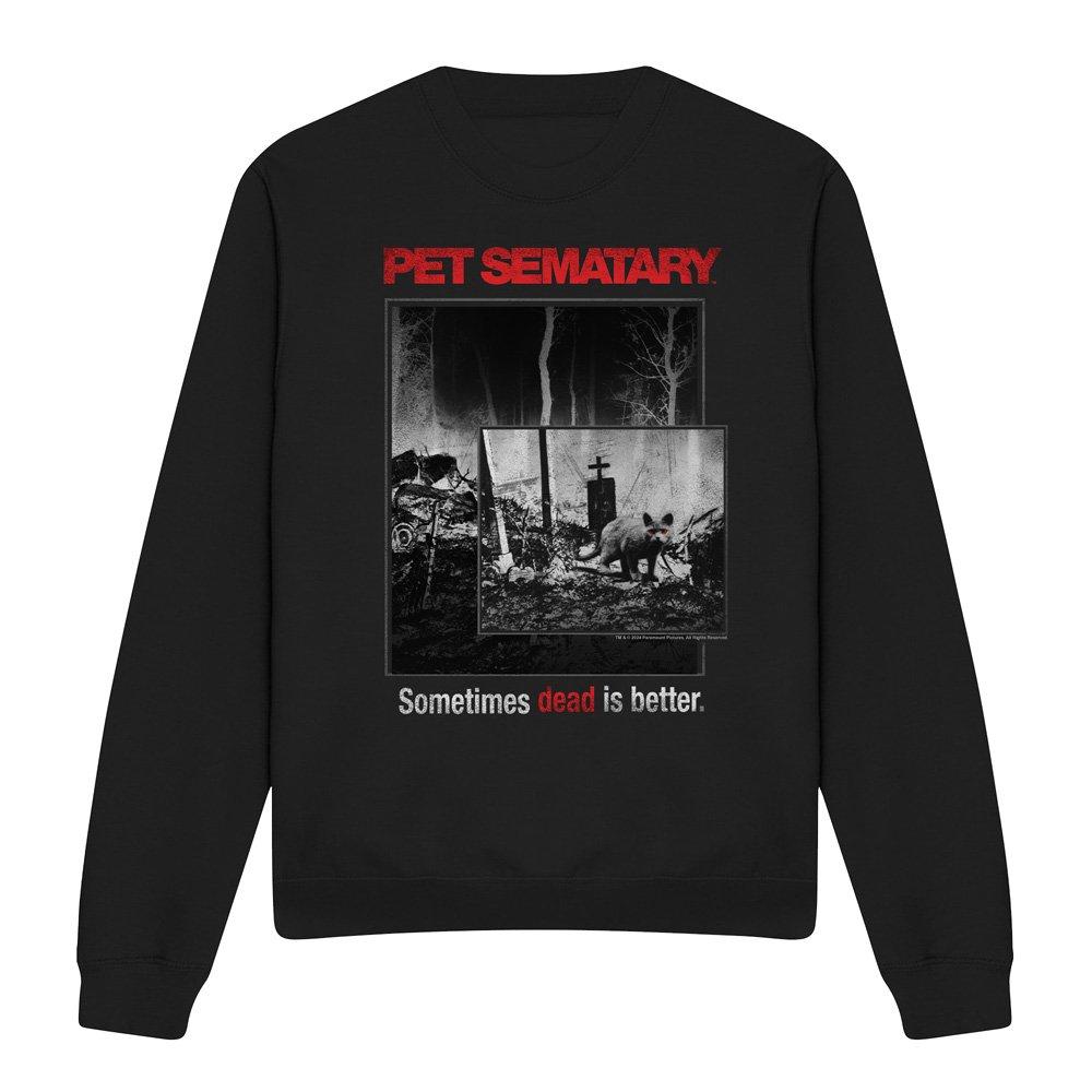 Black - Other - Pet Sematary Cat Poster Crew Sweatshirt Black - 4