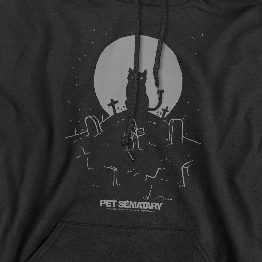 Black - Other - Pet Semetary Cat With Tombstones Unisex Hoodie Bl - 2