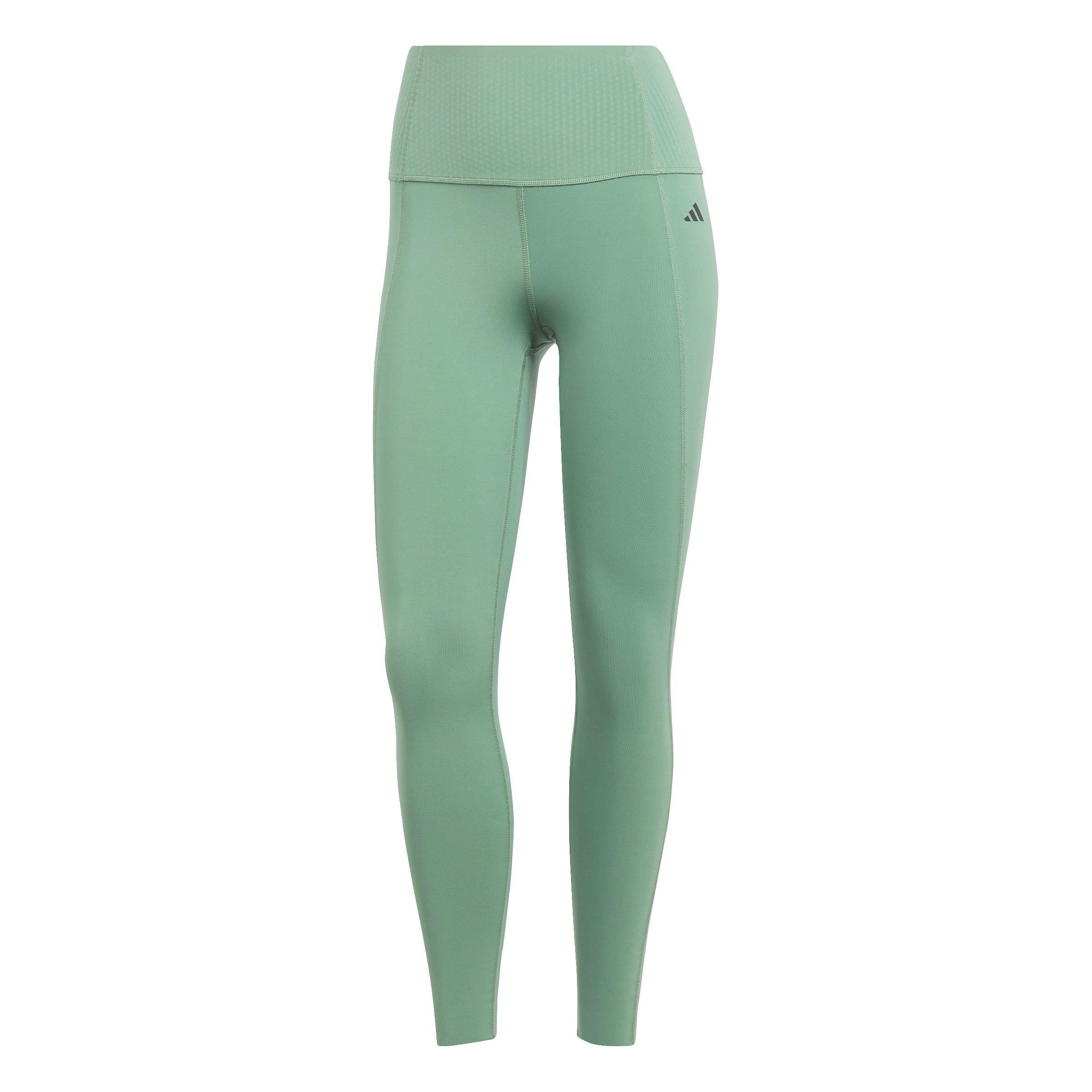 Adidas Women's Optime Power 7/8 Leggings - Preloved Green - XXS (0-2)