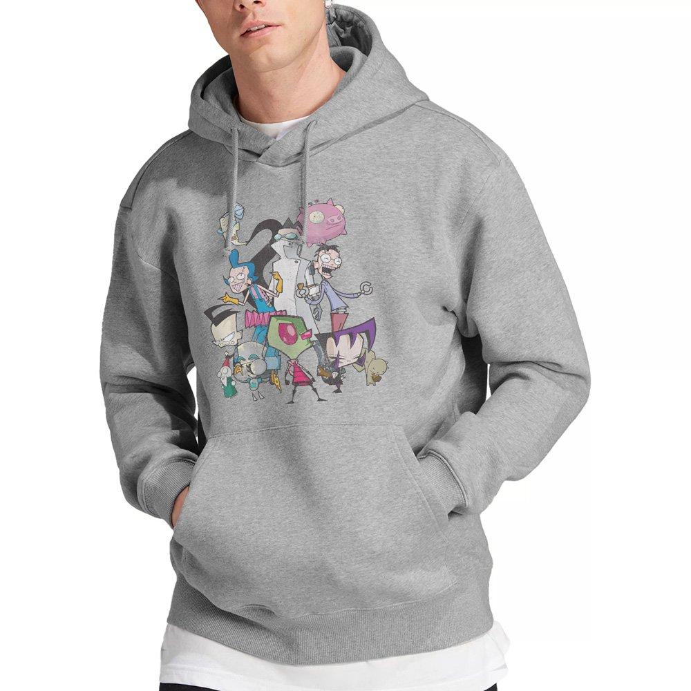 Light Grey - Other - Invader Zim Group Shot Hoddie Athletic Heather - 1