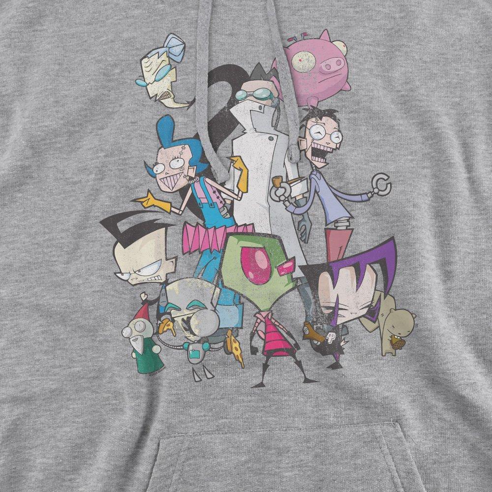Light Grey - Other - Invader Zim Group Shot Hoddie Athletic Heather - 2