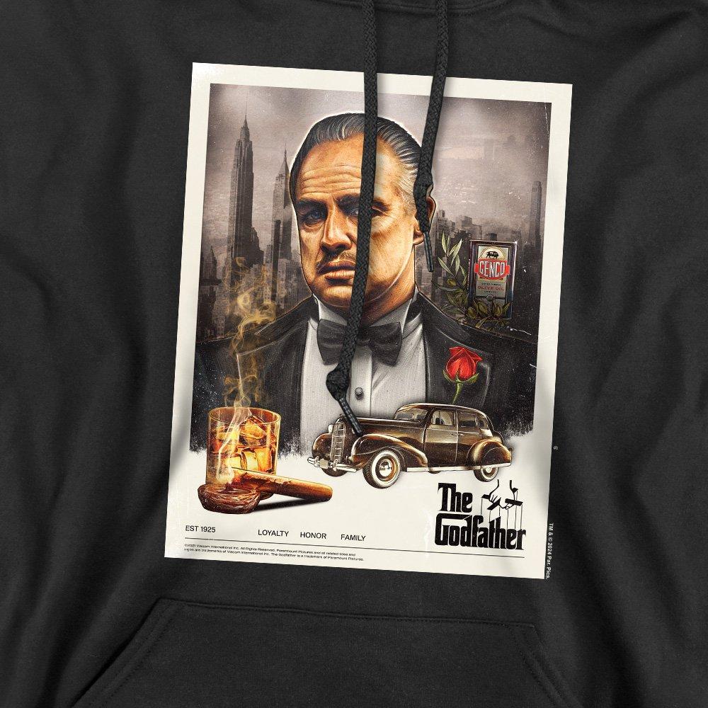 Black - Other - Godfather Vintage Poster Unisex Hoodie Black - 2