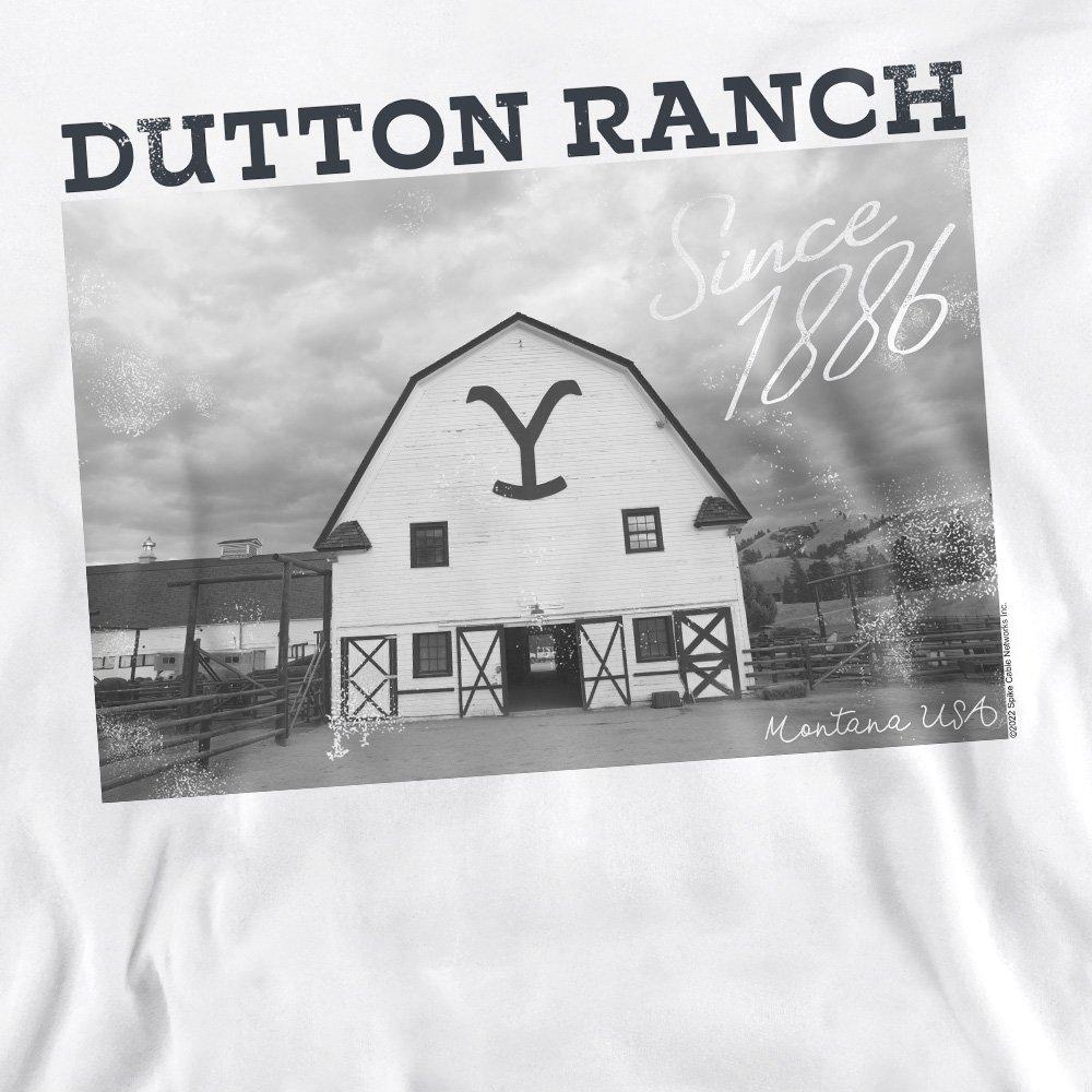 White - Other - Yellowstone Dutton Barn Crew Sweatshirt White - 2