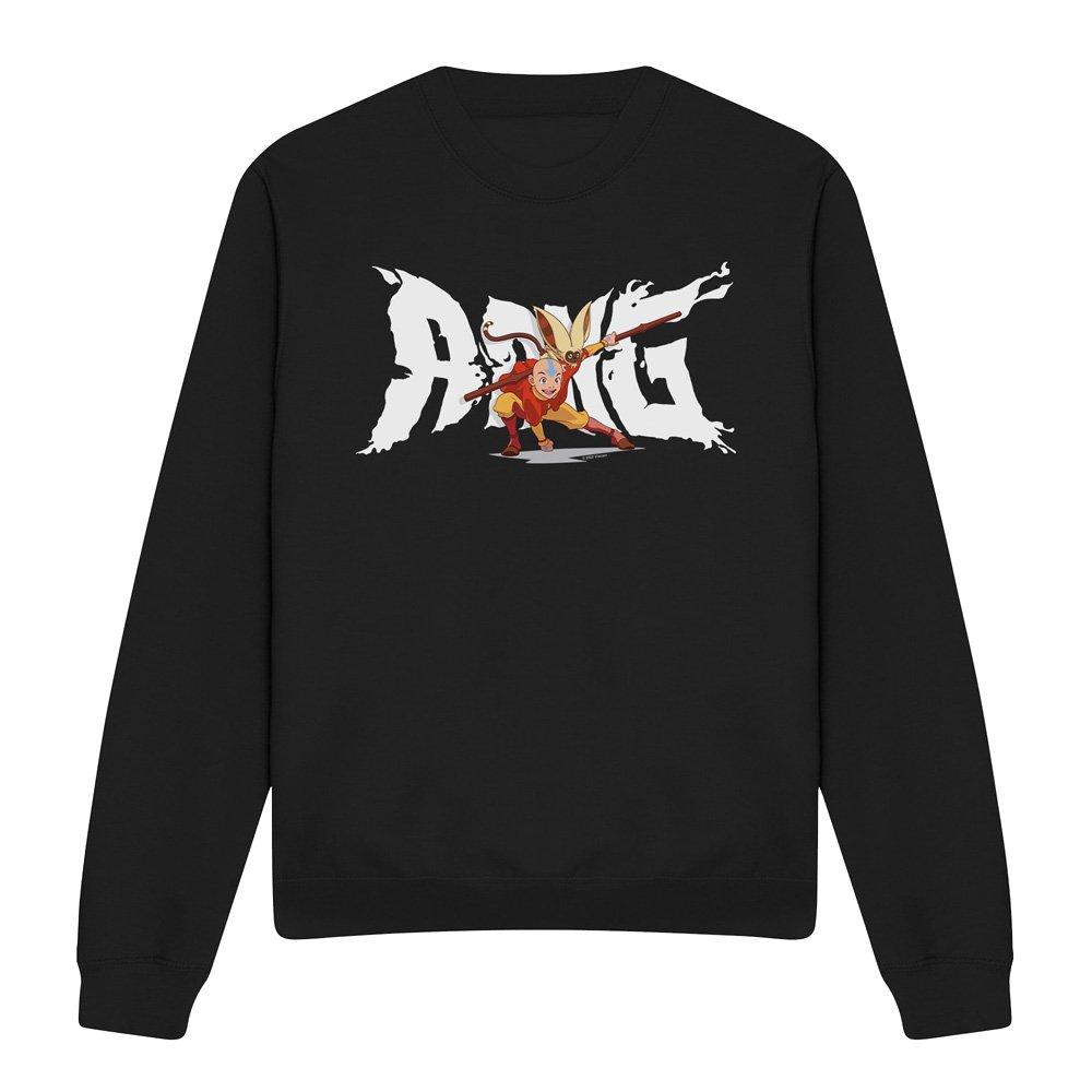 Black - Other - Avatar The Last Airbender Aang And Momo Crew Sweat - 4