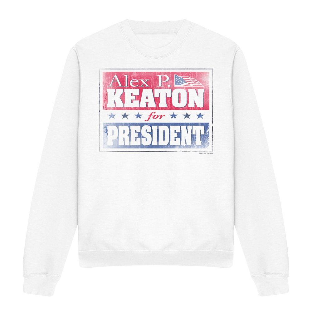 White - Other - Family Ties Alex For President Crew Sweatshirt Wh - 4