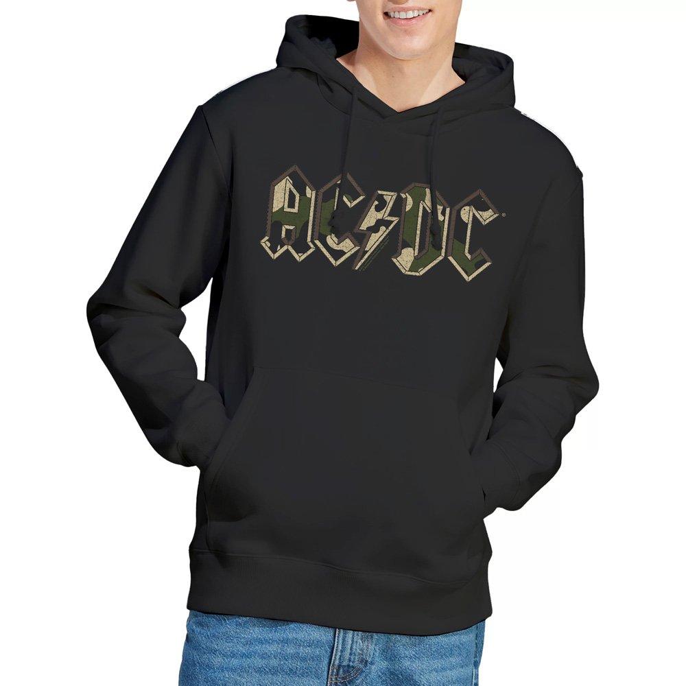 Black - ACDC - AC DC Camo Logo Hoddie Black - 1