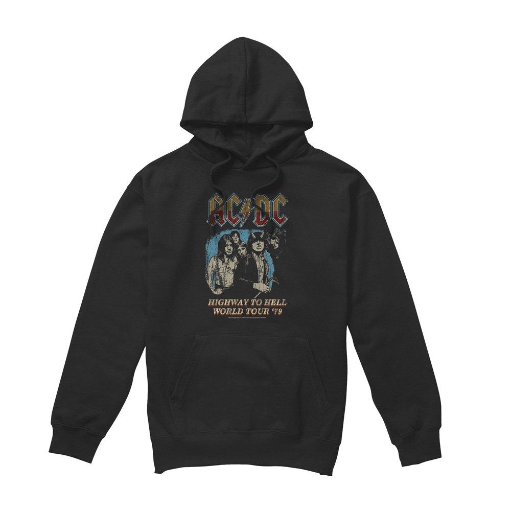 Black - ACDC - AC DC Highway World Tour 79 Hoddie Black - 4