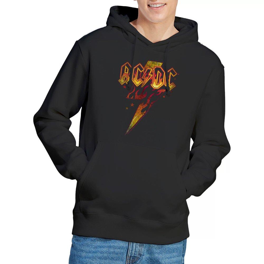 Black - ACDC - AC DC Fire Bolt Hoodie Black - 1