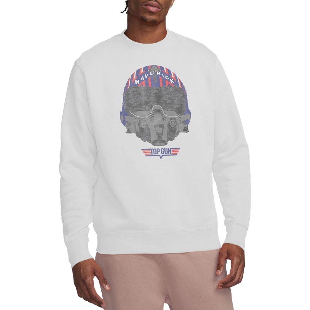 White - Top Gun - Paramount Top Gun Helmet Crew Sweatshirt White - 1