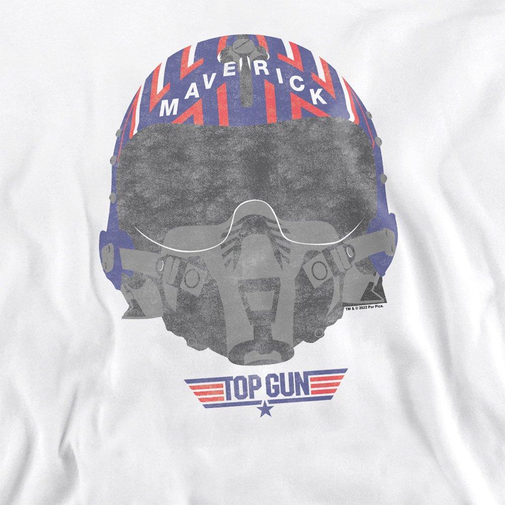 White - Top Gun - Paramount Top Gun Helmet Crew Sweatshirt White - 2