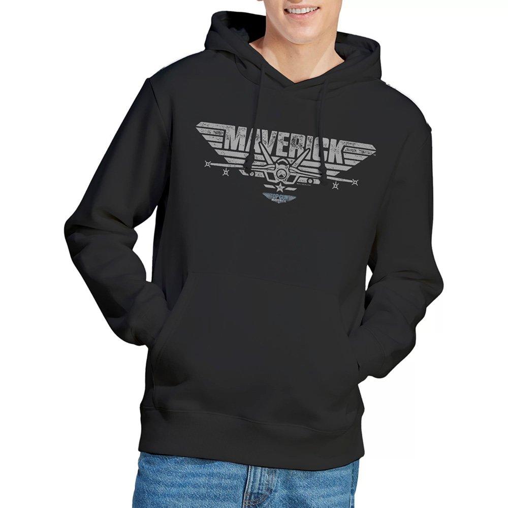 Black - Top Gun - Top Gun: Maverick Maverick Plane Logo Hoddie Blac - 1