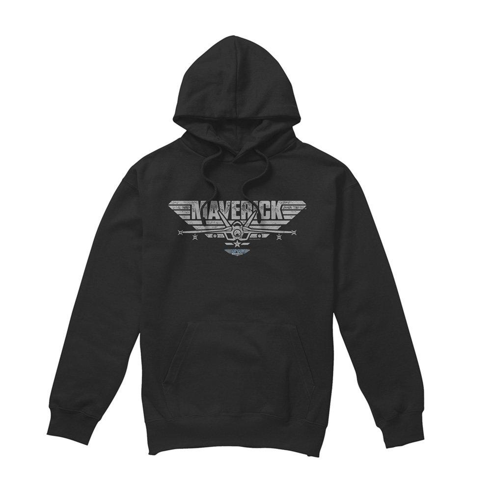 Black - Top Gun - Top Gun: Maverick Maverick Plane Logo Hoddie Blac - 4