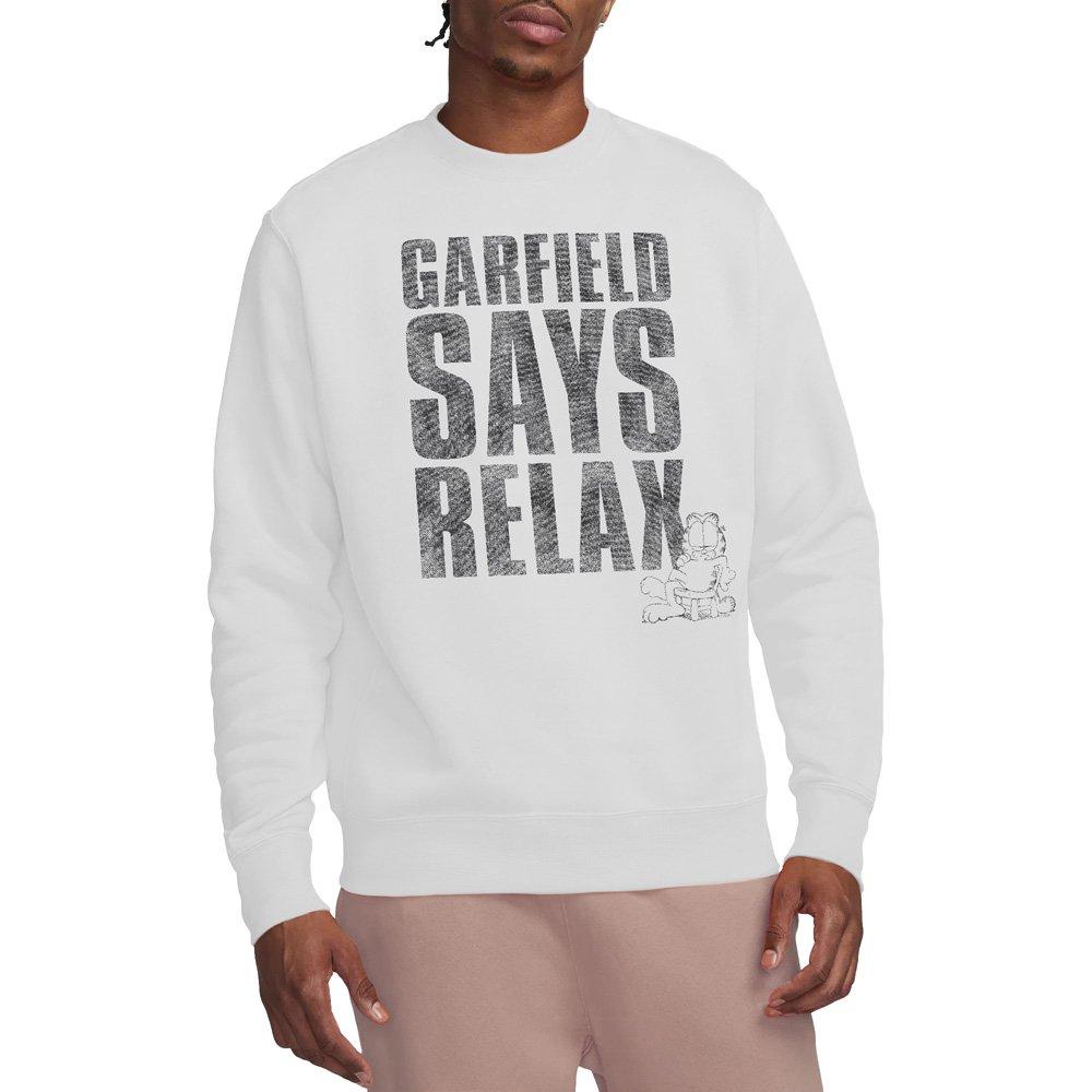 White - Garfield - Garfield Relax Crew Sweatshirt White - 1