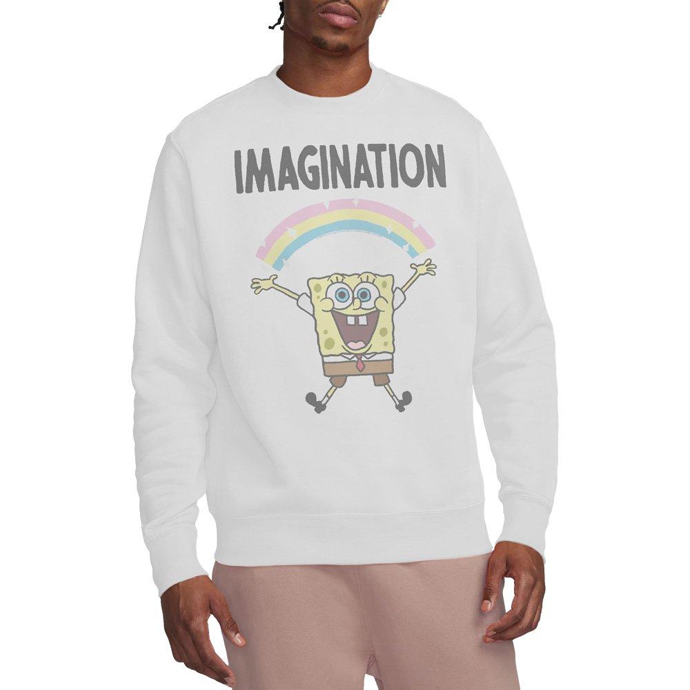Spongebob Spongebob Imagination Crew Sweatshirt White