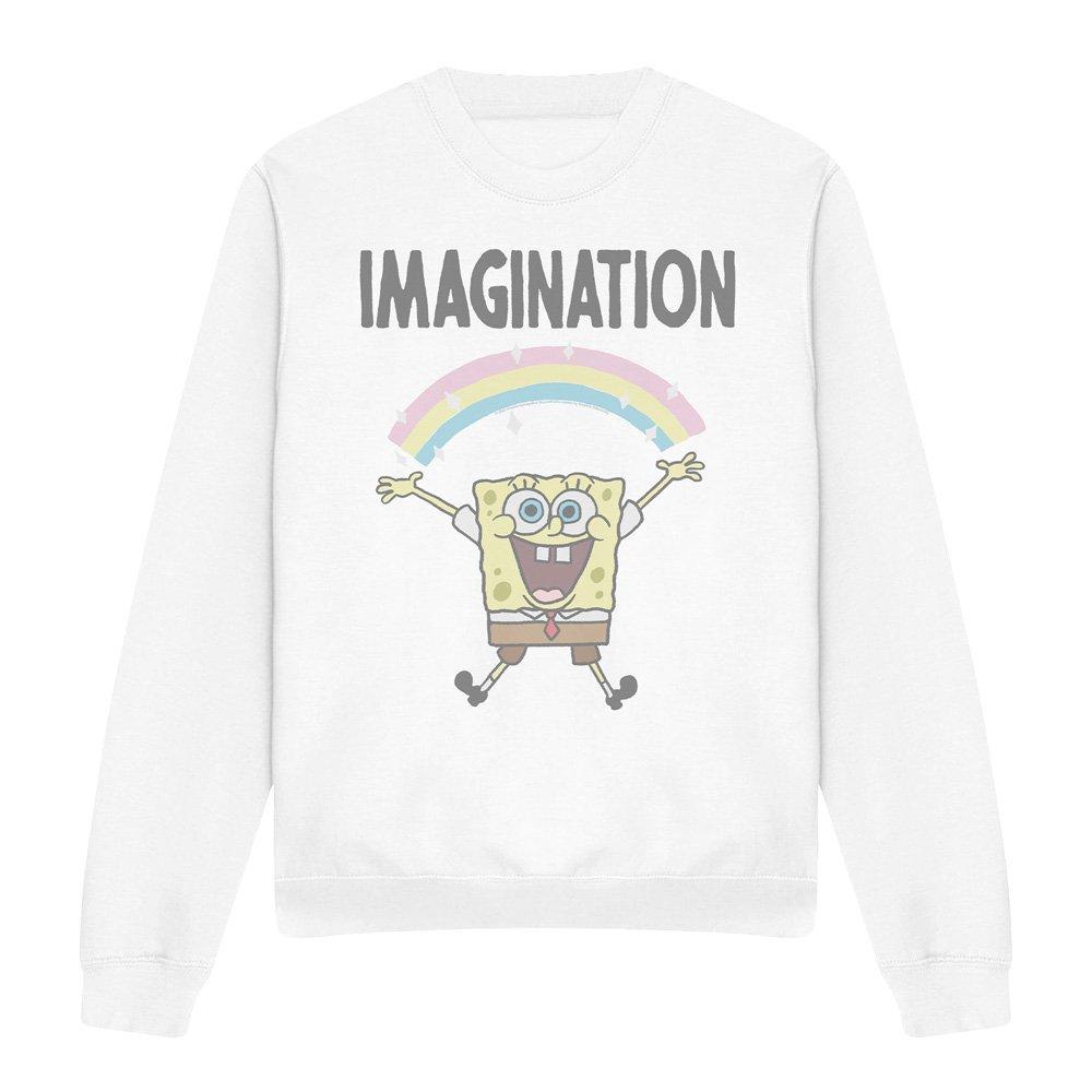White - Spongebob - Spongebob Imagination Crew Sweatshirt White - 4