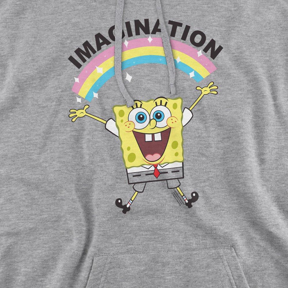 Light Grey - Spongebob - Spongebob Simple Imagination Hoodie Athletic Heat - 2