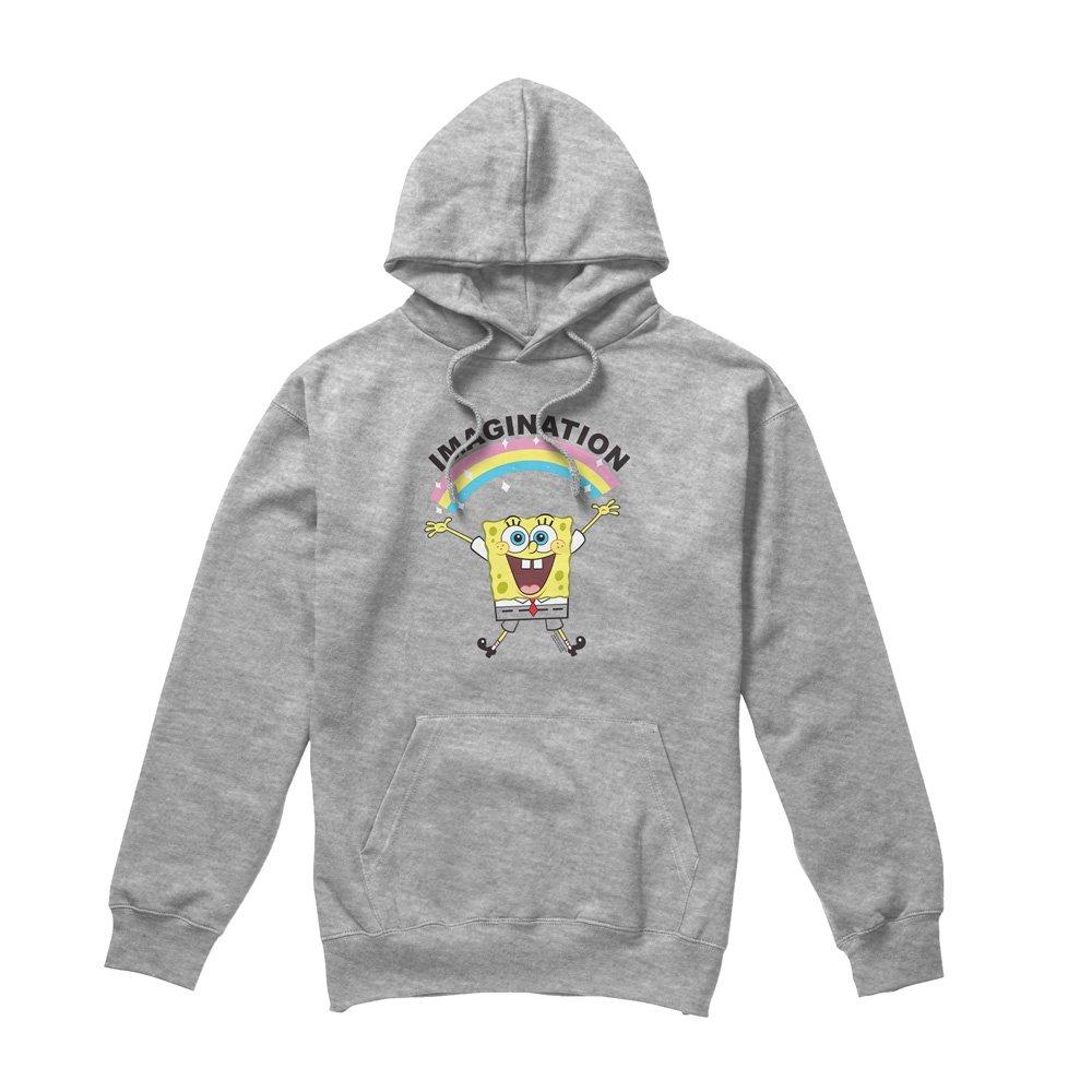 Light Grey - Spongebob - Spongebob Simple Imagination Hoodie Athletic Heat - 4
