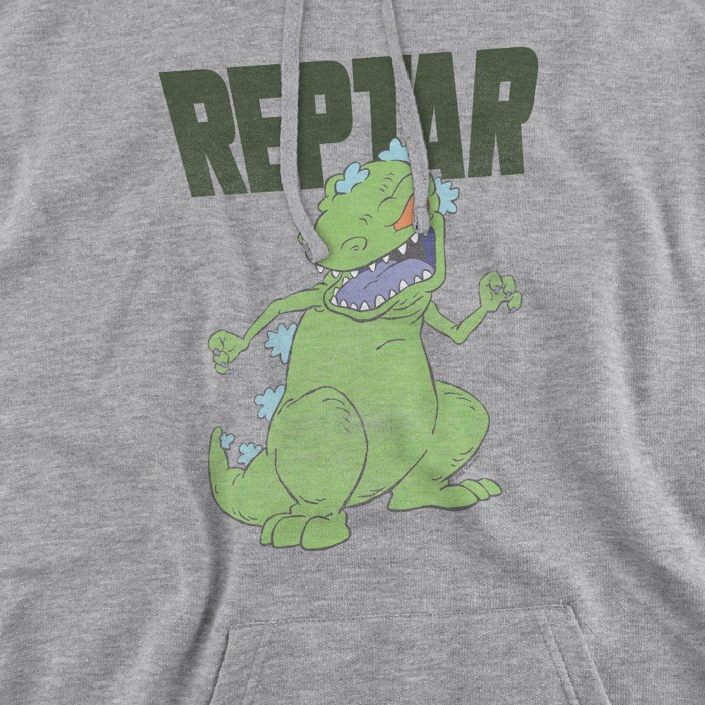 Light Grey - Nickelodeon - Rugrats Reptar Big Hoddie Athletic Heather - 2