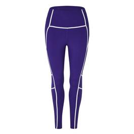 Reebok Lux High-Waisted Colorblock Leggings Womens Gym Legging