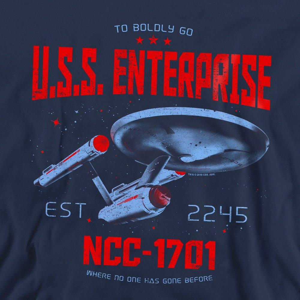 Navy - Star Trek - Star Trek Stardate 2245-Crew Sweatshirt Navy - 2
