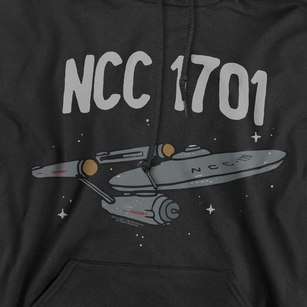 Black - Star Trek - Star Trek The First Enterprise Unisex Hoodie Blac - 2