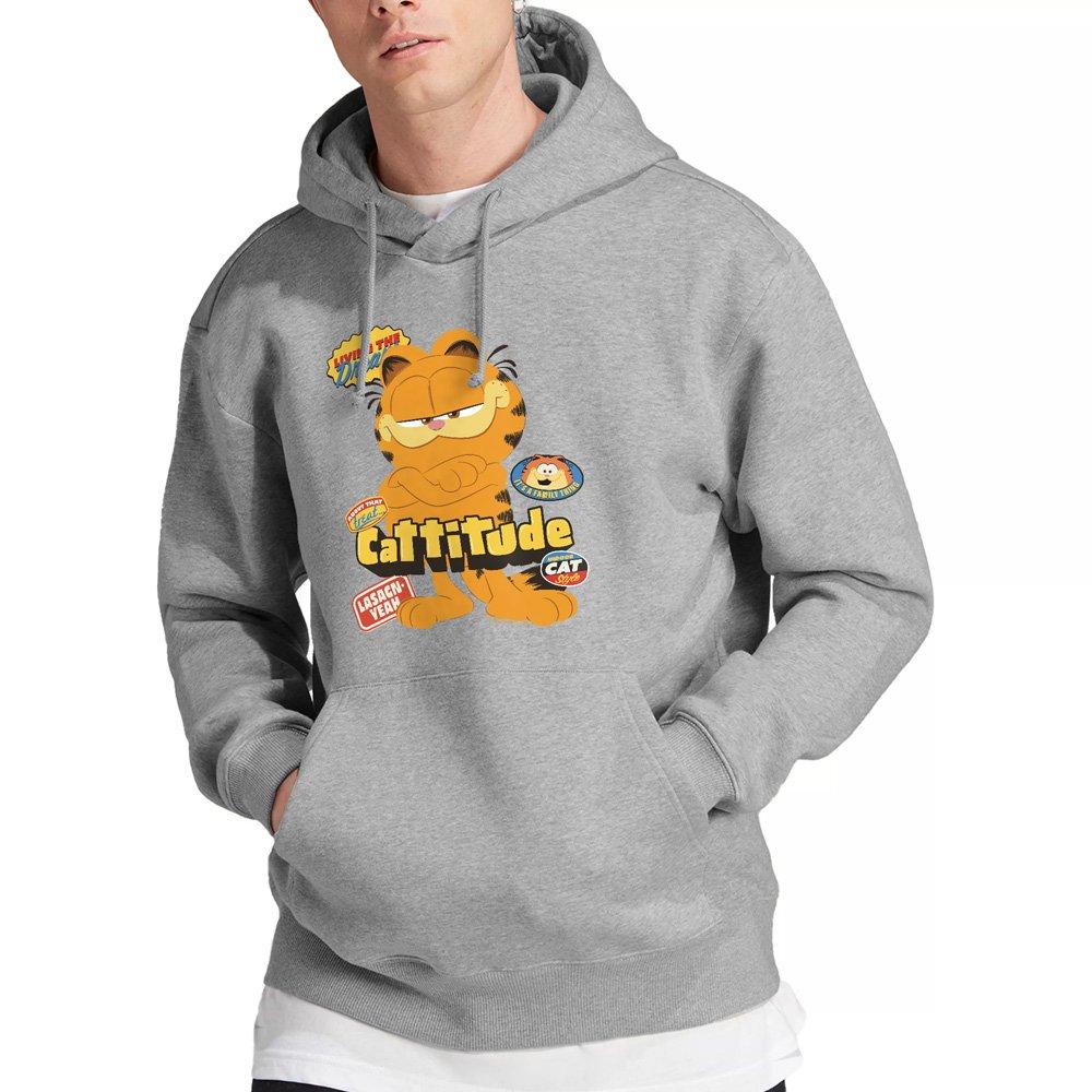 Light Grey - Other - Garfield Movie Cattitude Unisex Hoodie Athletic H - 1