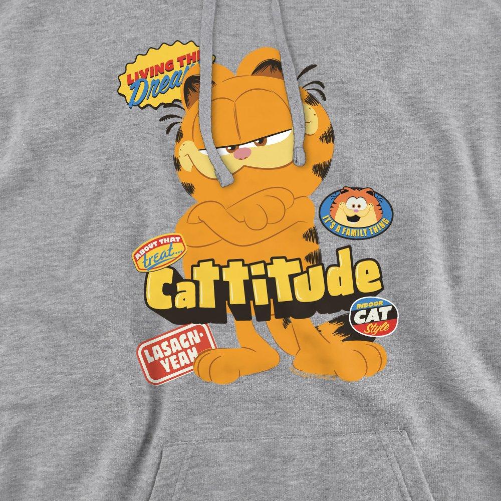 Light Grey - Other - Garfield Movie Cattitude Unisex Hoodie Athletic H - 2