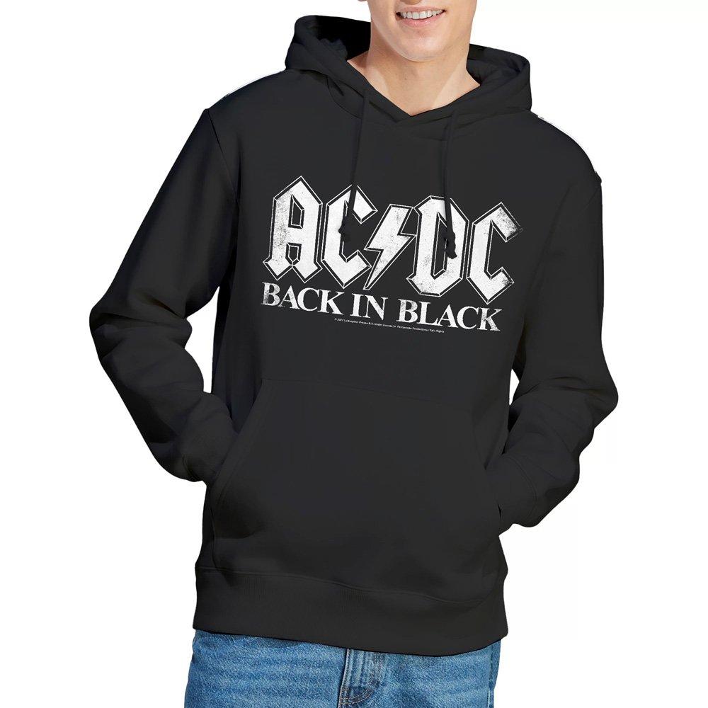Black - ACDC - AC DC Back In Black Hoodie Black - 1